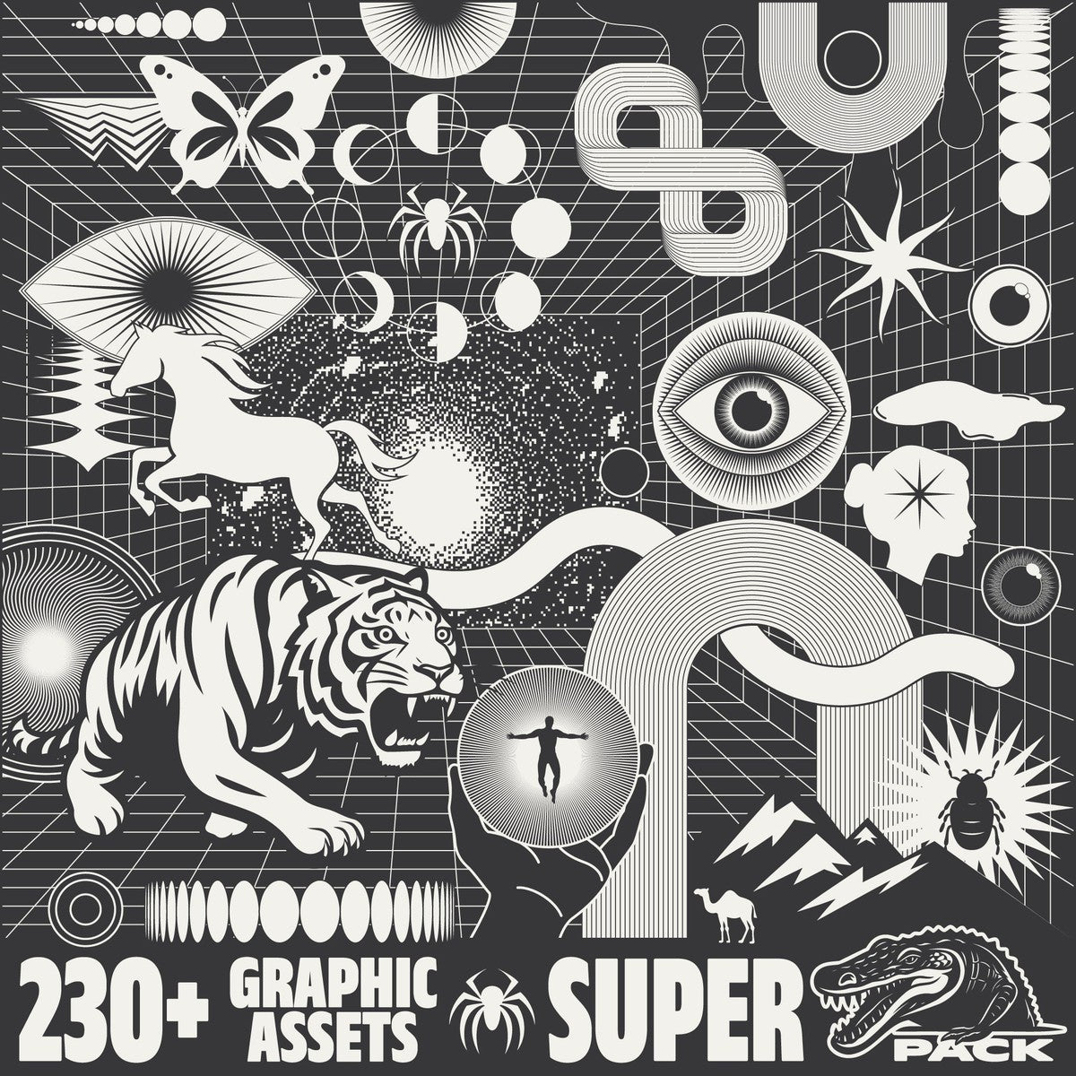 230+ Bold Graphics Super Pack