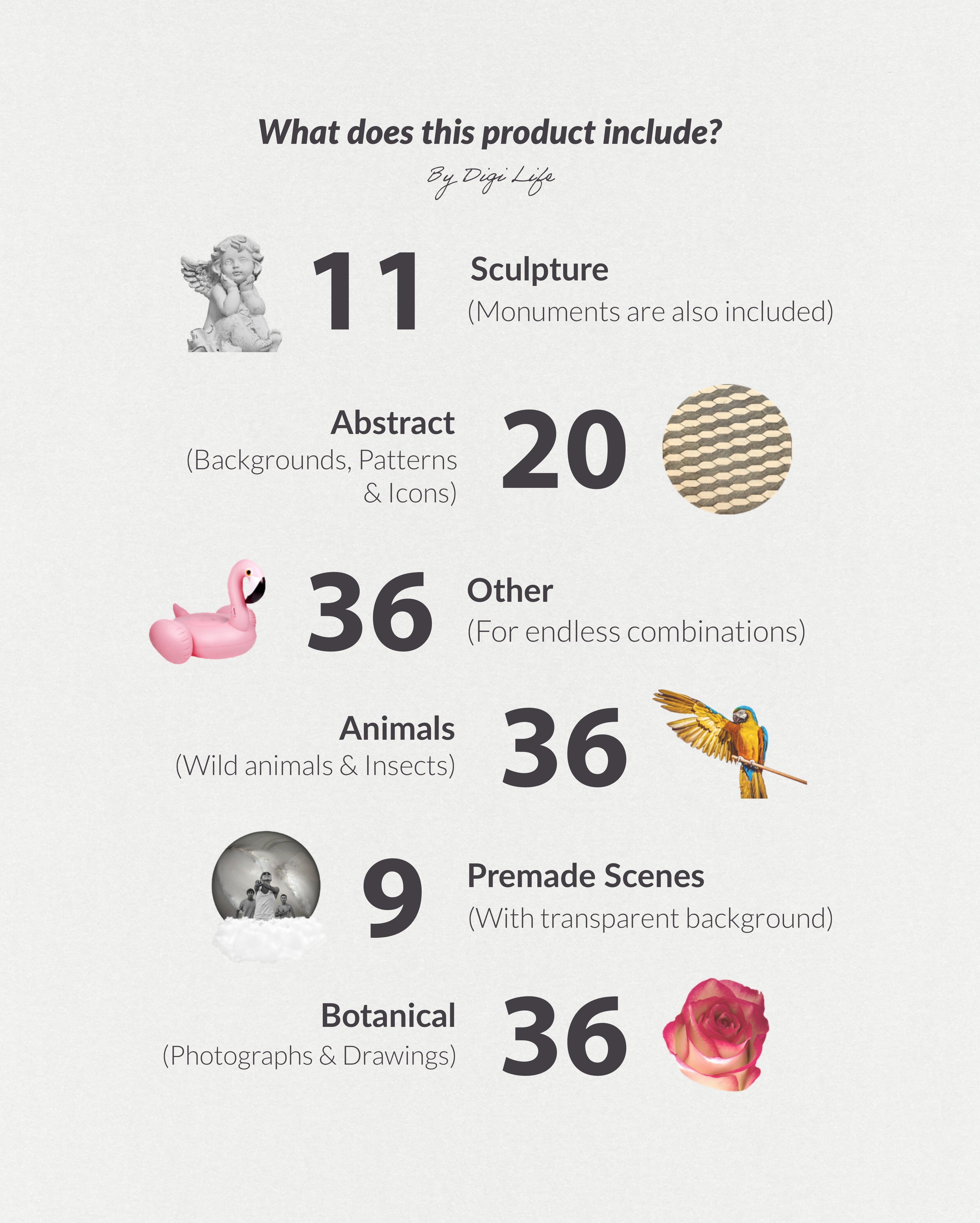 250+ Elements - Collage Creator Pack