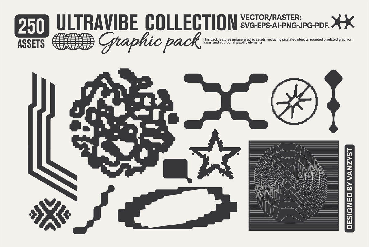 250 UltraVibe Graphic Pack by Vanzyst – Studio 2am