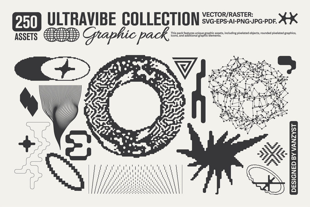 250 UltraVibe Graphic Pack by Vanzyst – Studio 2am