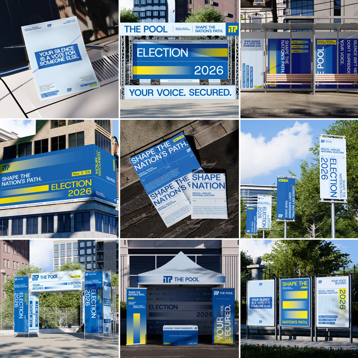 30 Outdoor Election Campaign Mockups by Vitora Mockup, preview 1