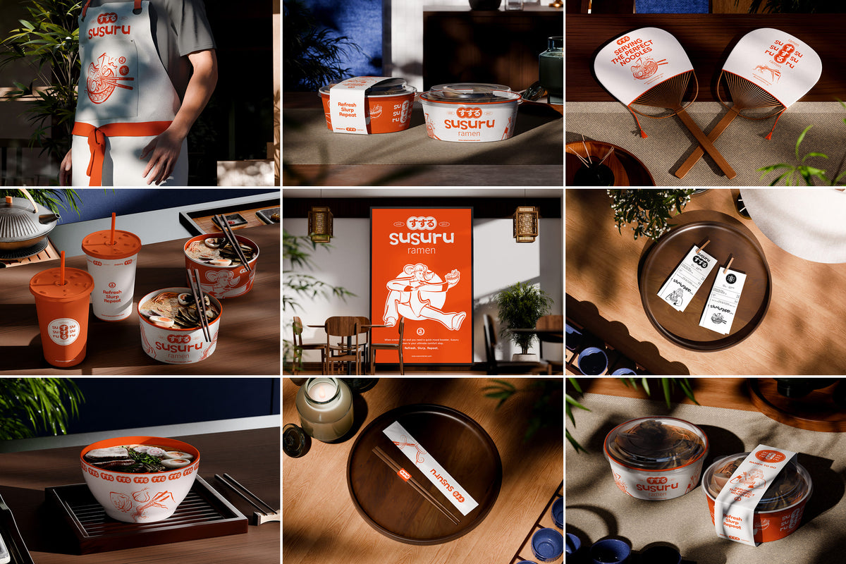 36 Ramen Noodle Restaurant Mockups by Vitora Mockup, preview 2