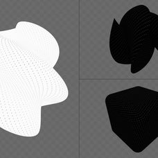 390+ Lines & Dots 3D Shapes