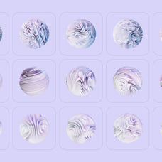 3D Abstra Spheres - 60 illustrations
