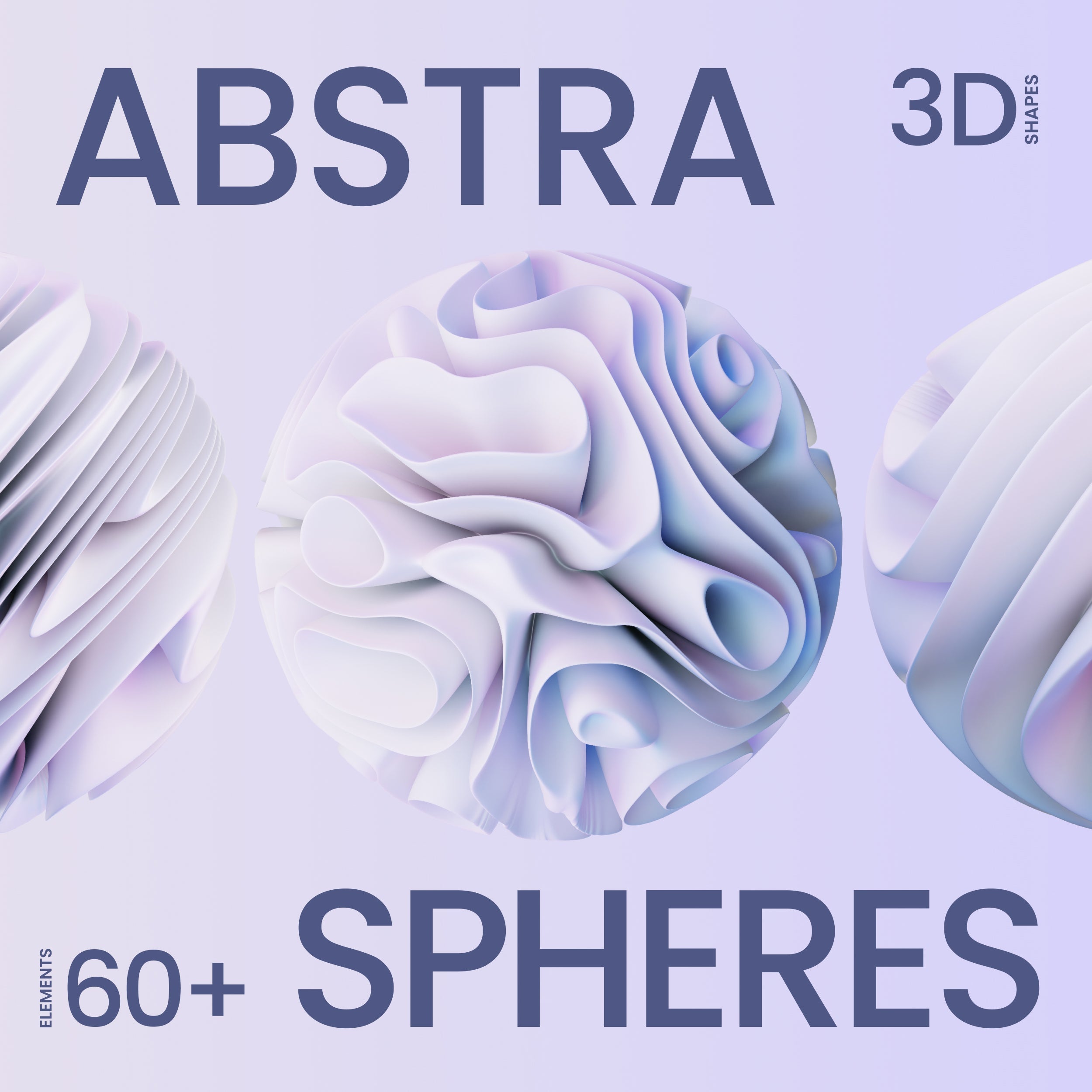 3D Abstra Spheres - 60 illustrations