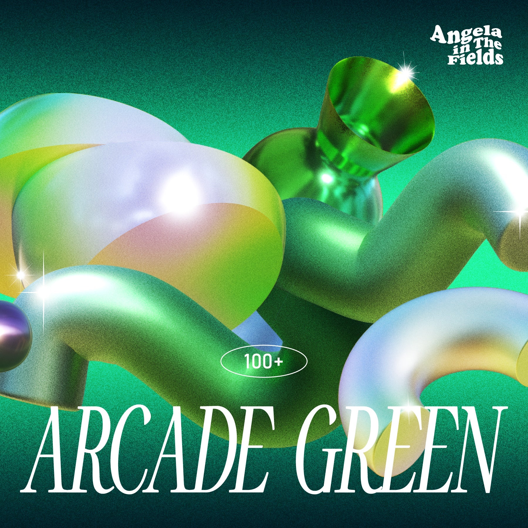 3D ARCADE GREEN Objects