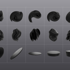 3D Black Shapes