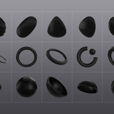 3D Black Shapes