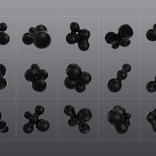 3D Black Shapes