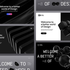 3D Black Shapes