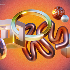 3D CHROME RUST Objects