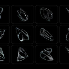 3D Chrome Wireframes