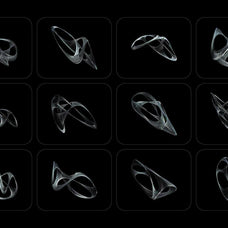 3D Chrome Wireframes