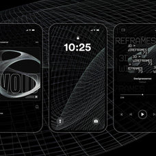 3D Chrome Wireframes
