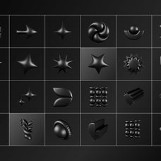 3D Dark Geometric Shapes