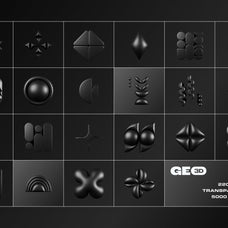 3D Dark Geometric Shapes