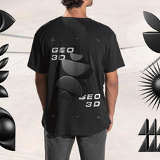 3D Dark Geometric Shapes