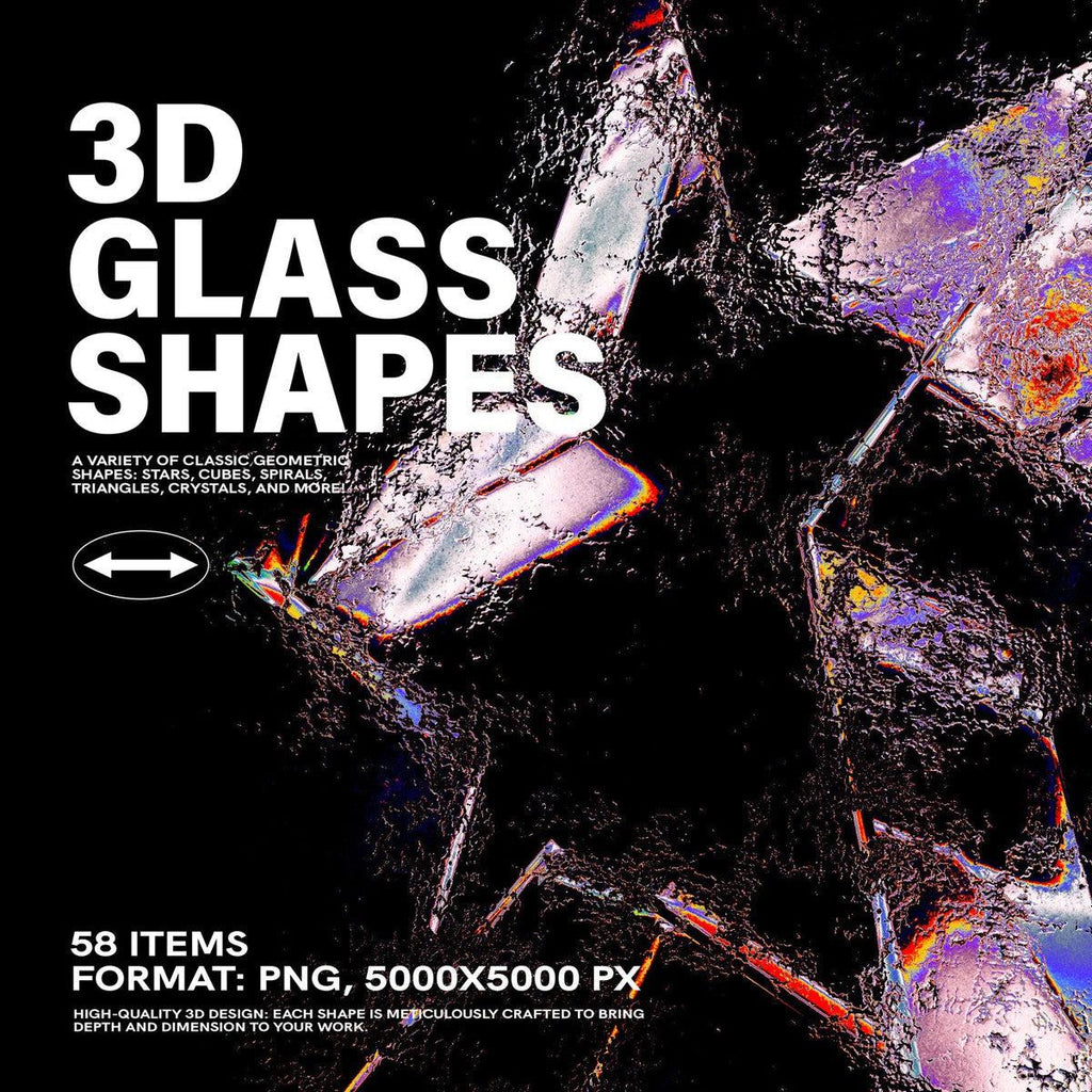 3D Distorted Glass Shapes by Softulka