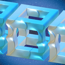 3D GALAXY BLUE Objects