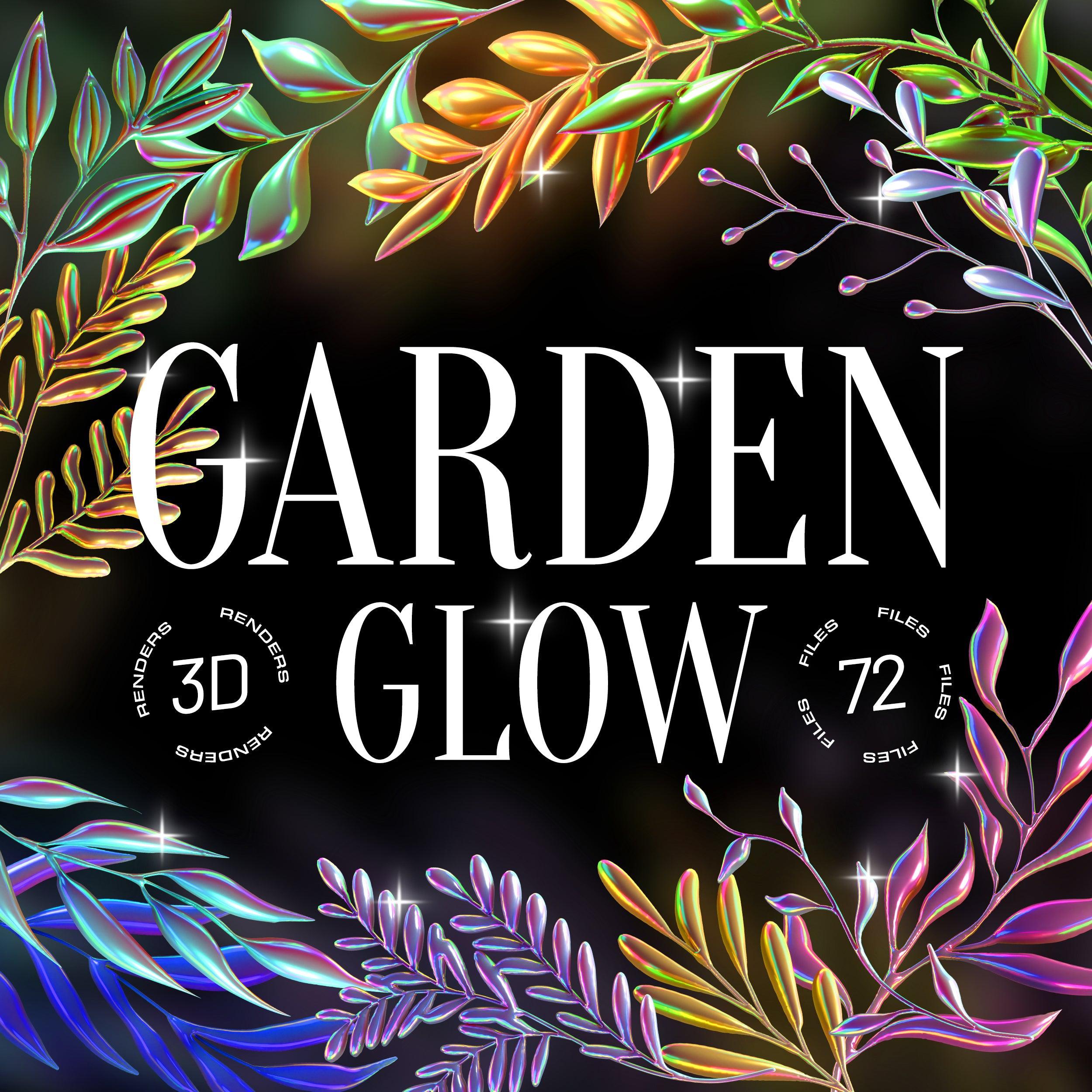 3D Garden Glow Illustrations