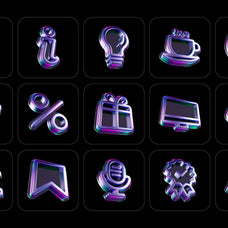 3D Glossy Icons