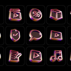 3D Glossy Icons