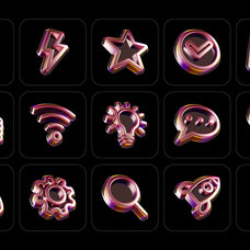 3D Glossy Icons