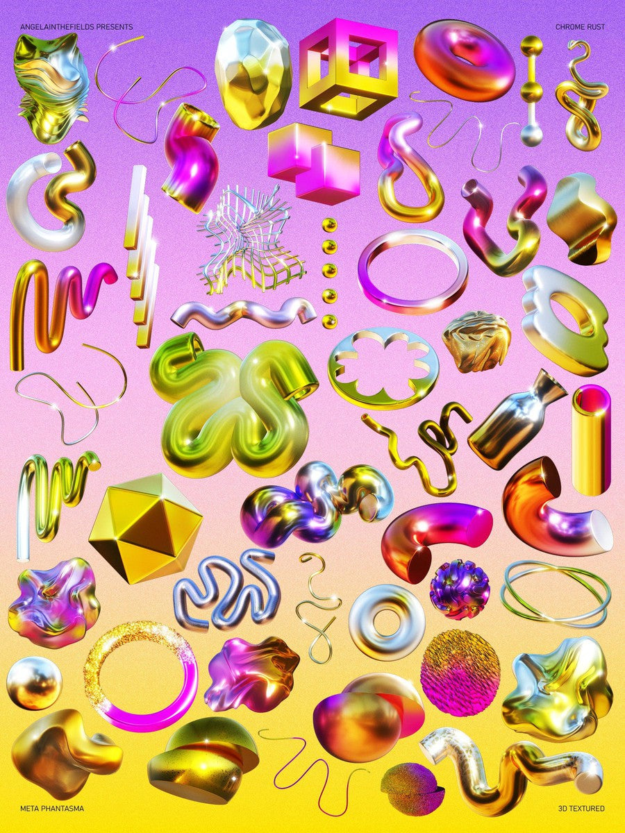 3D GOLD RUSH Objects