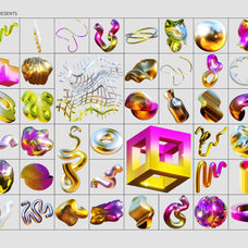 3D GOLD RUSH Objects