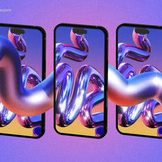 3D META LAVENDER Objects