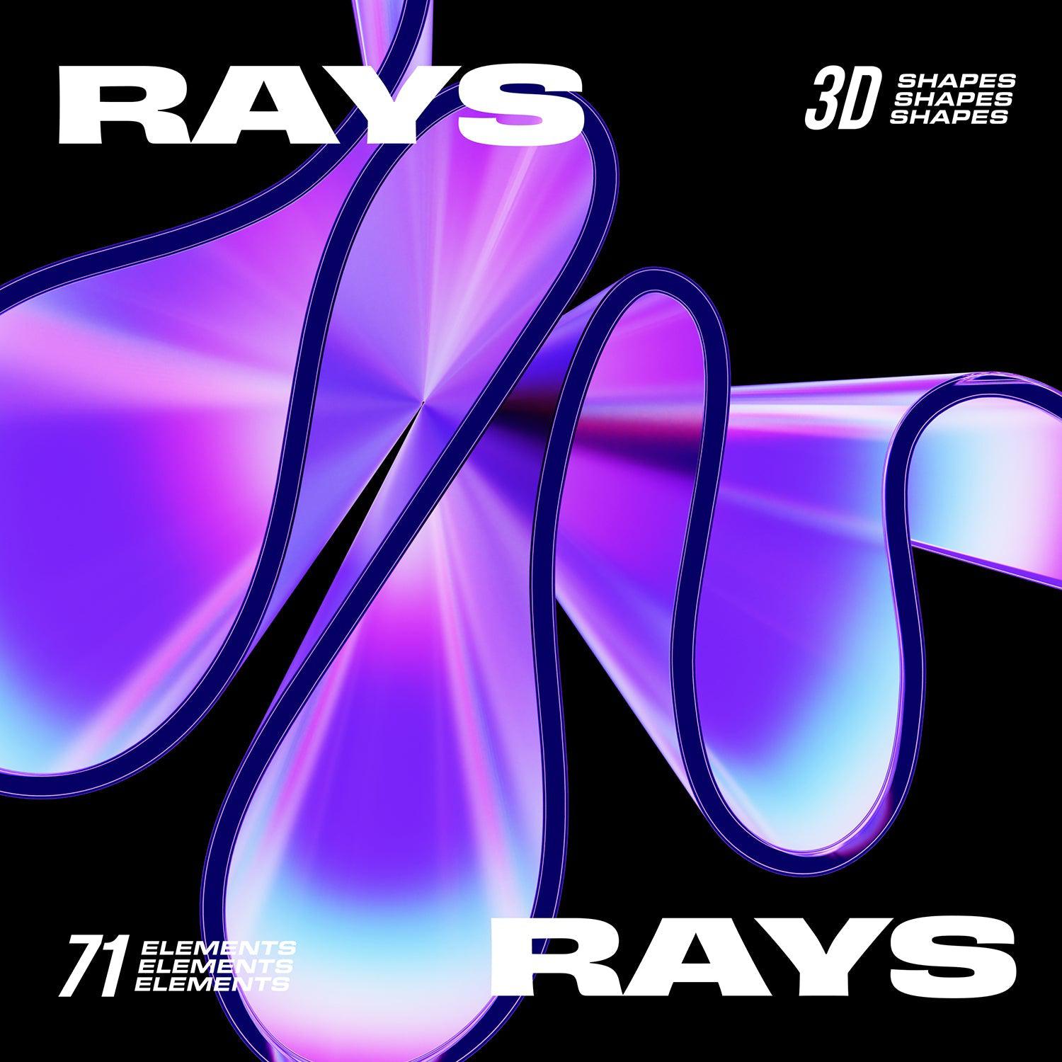 3D Rays illustrations