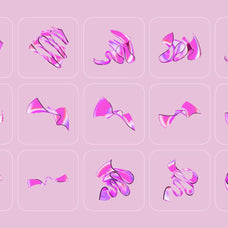 3D Ribbon Glass Collection
