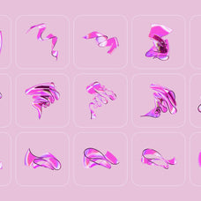 3D Ribbon Glass Collection