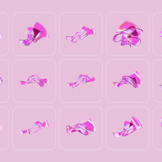 3D Ribbon Glass Collection