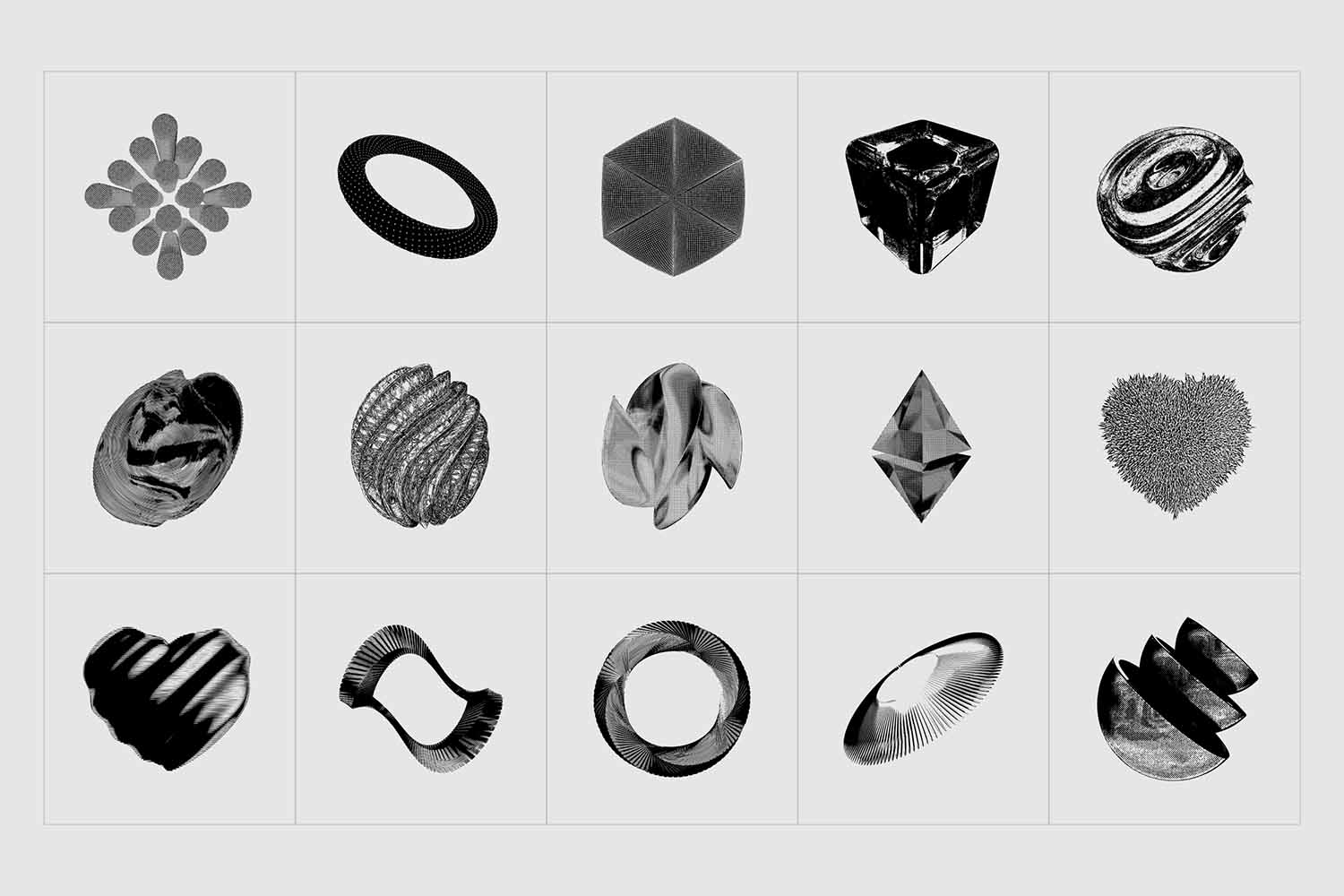 3D V3CTORS - 60 Vector Shapes