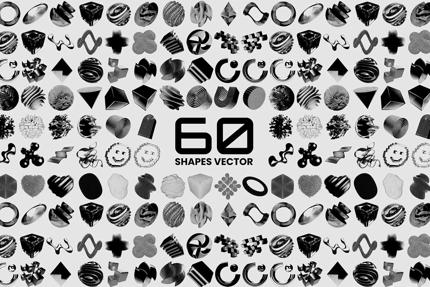 3D V3CTORS - 60 Vector Shapes