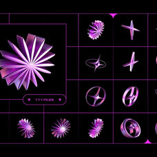 3D Y2K Objects Collection