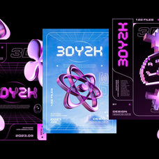 3D Y2K Objects Collection