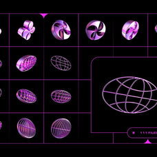 3D Y2K Objects Collection