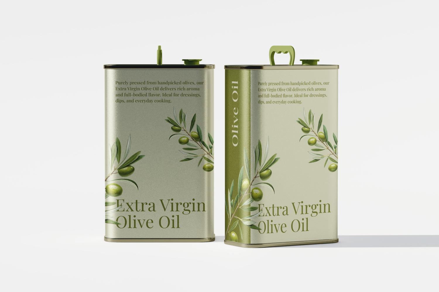 3L Tin Can Oil Mockups