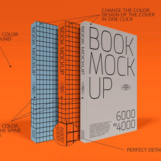 4 Book Mockups Set