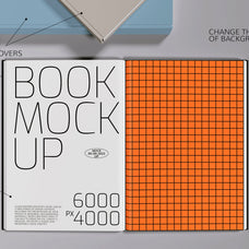 4 Book Mockups Set