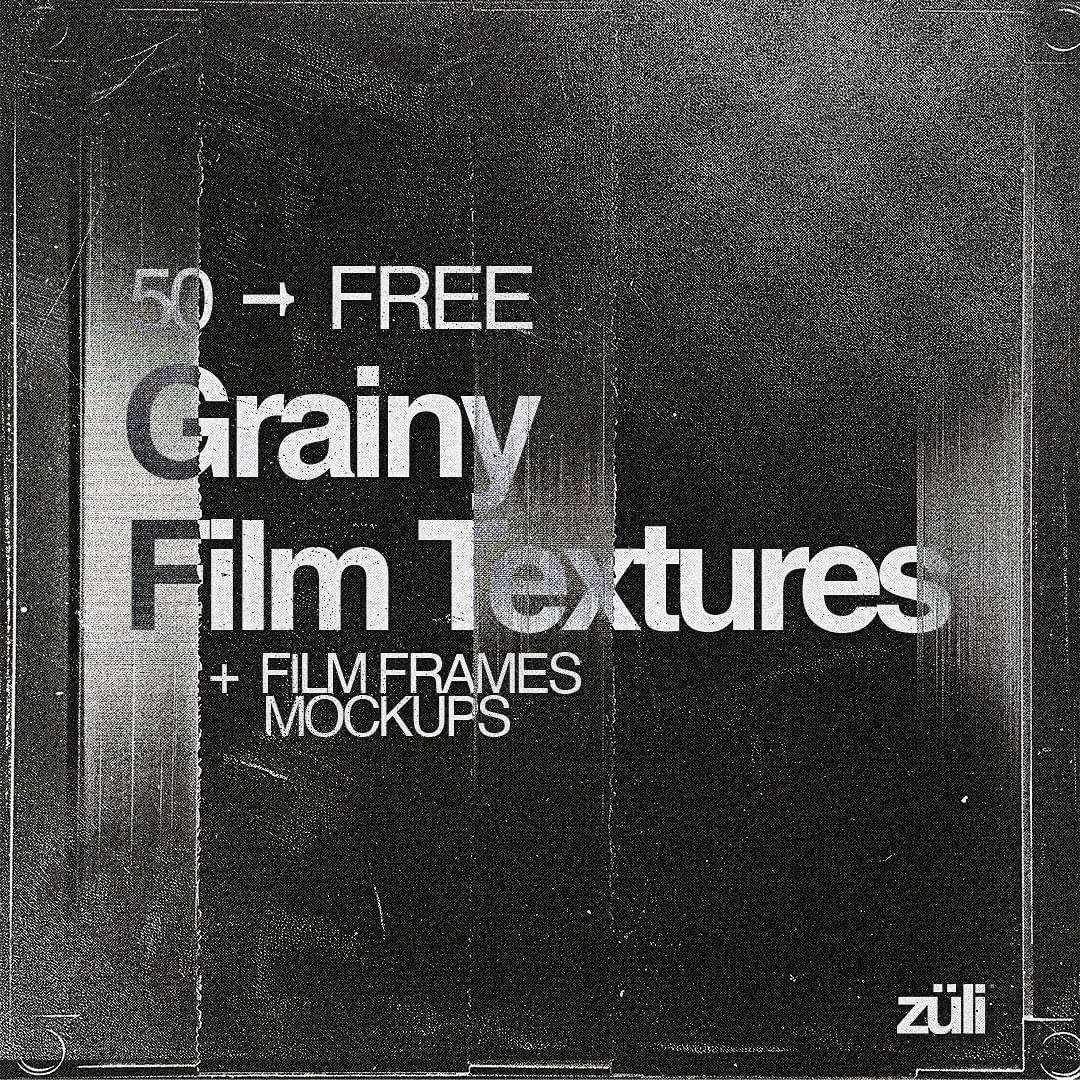 50 Grainy Film Textures Frames Pack