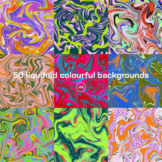 50 Liquid Retro Textures