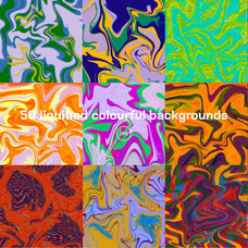 50 Liquid Retro Textures