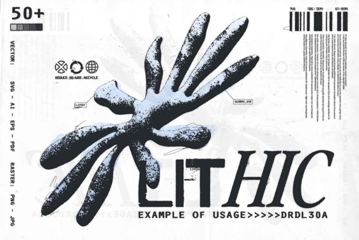 50+ Premium Lithic Graphic Elements — Built for Professional Design ...