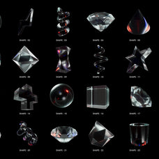 58 3D Glass Shapes