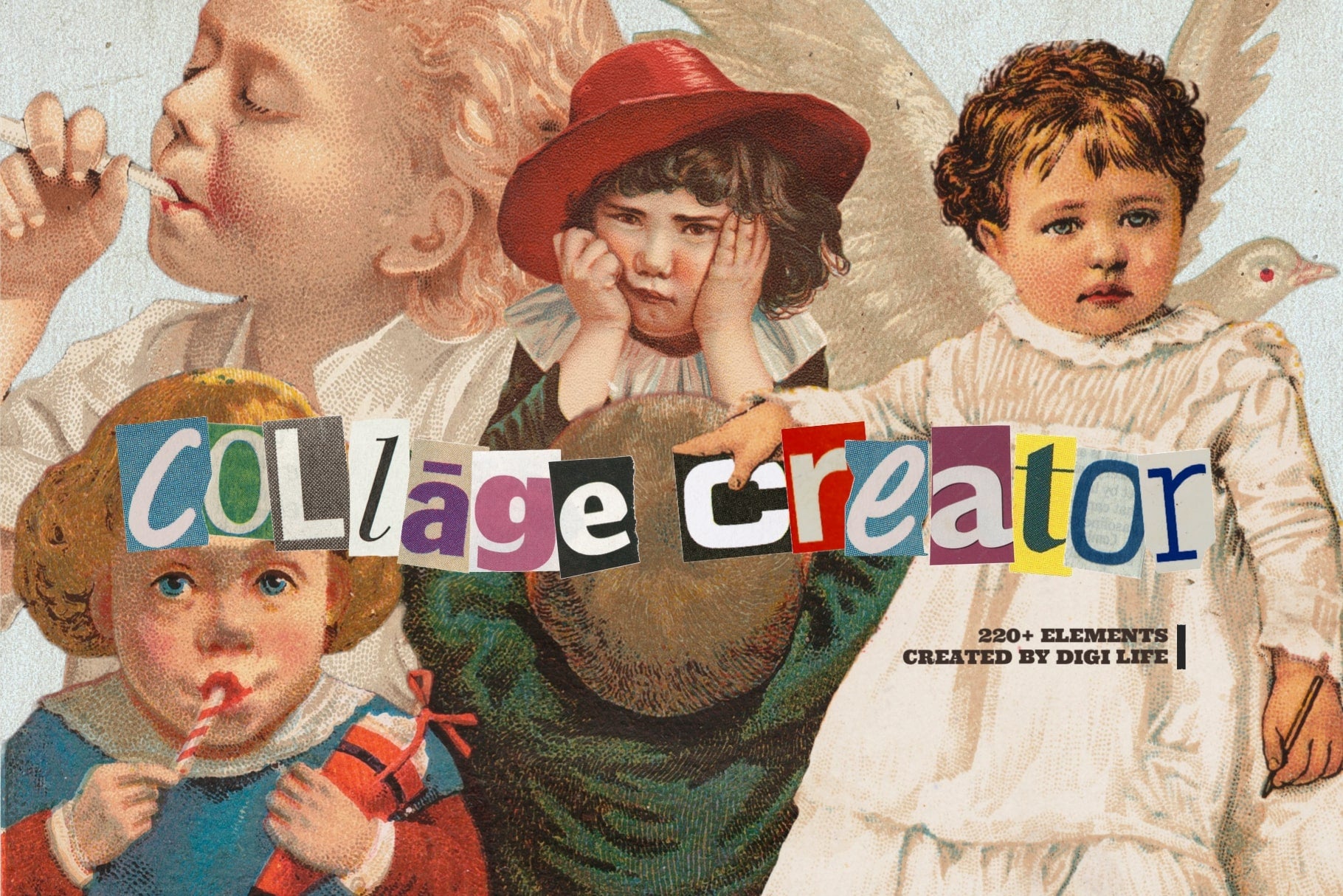 The Vintage Collage Creator - Childhood Memories