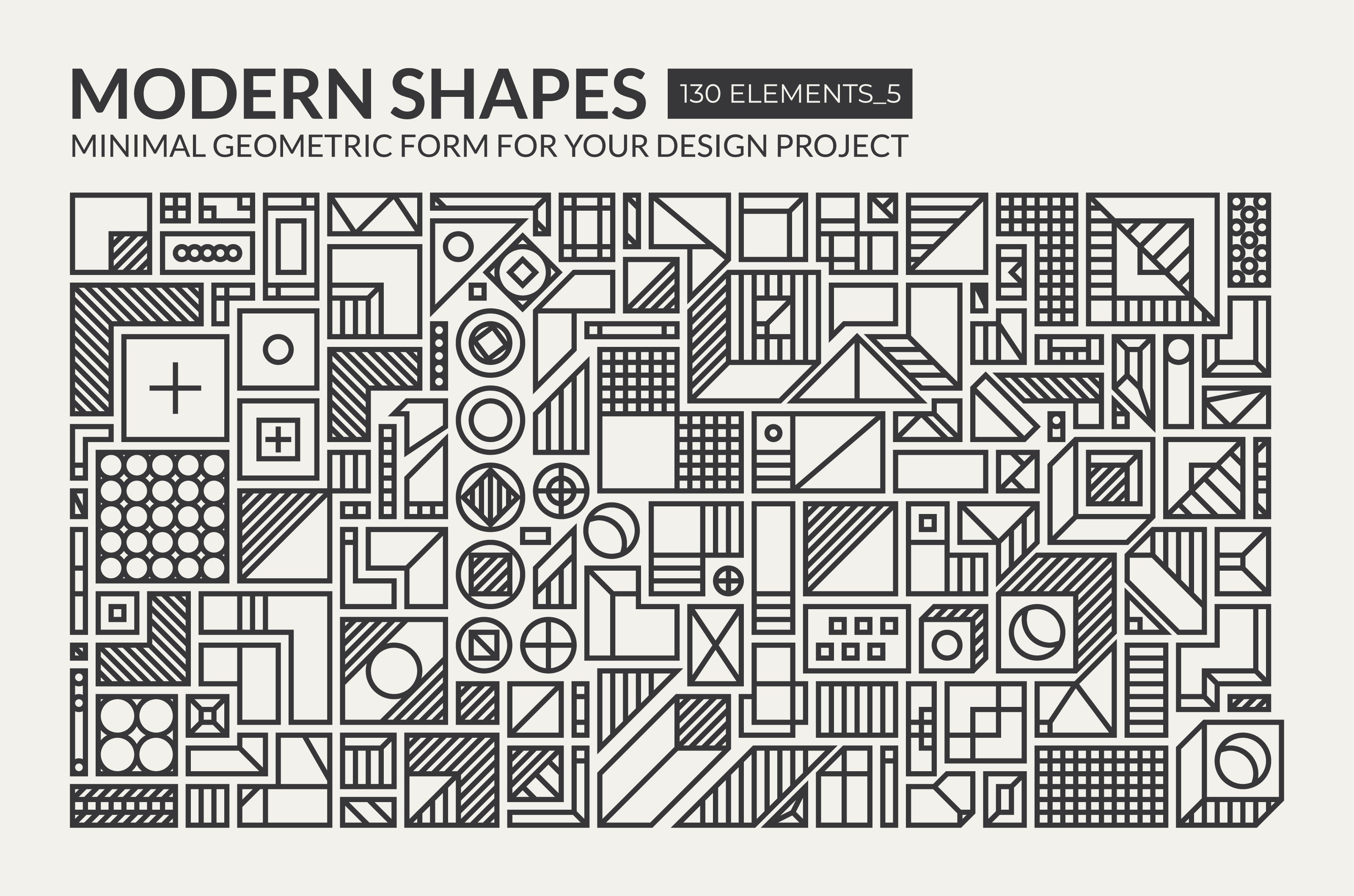 650 Minimal Geometric Shapes