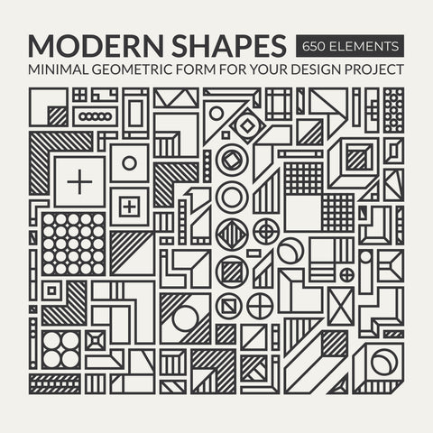 650 Minimal Geometric Shapes